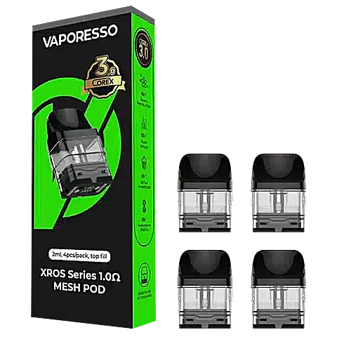 Corex 3.0 XROS Series Replacement Pod By Vaporesso | 2ml | 4 Pack | Mesh 1.0ohm product image